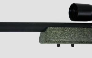 The Tactical Elite stock has dual studs and a flat forearm for increased stability with a bipod